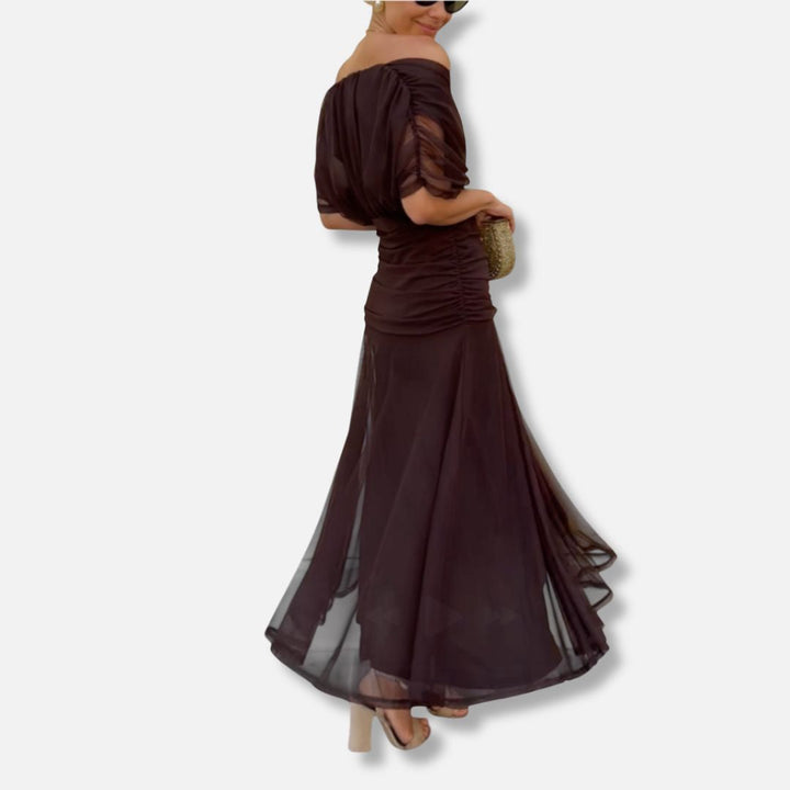 Evelyn – Robe Élégante Avec Décolleté en V
