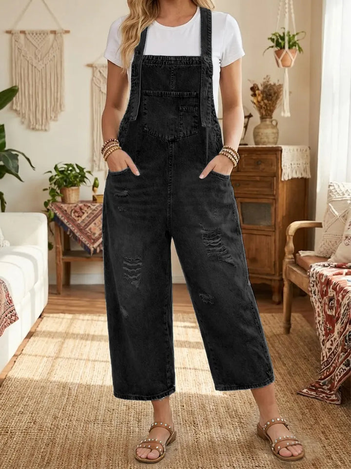 Aurevia | Salopette en Denim au Look Vintage