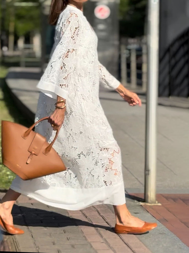Nerisse - Robe en Dentelle Confortable