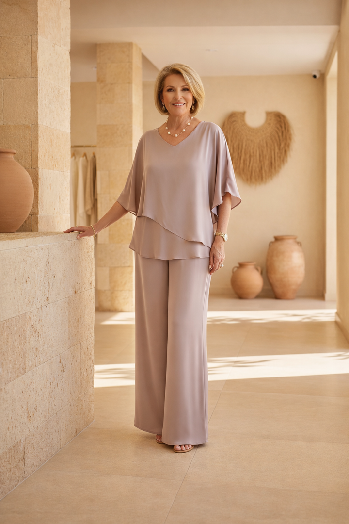 Martha - Ensemble Pantalon Large sans Effort