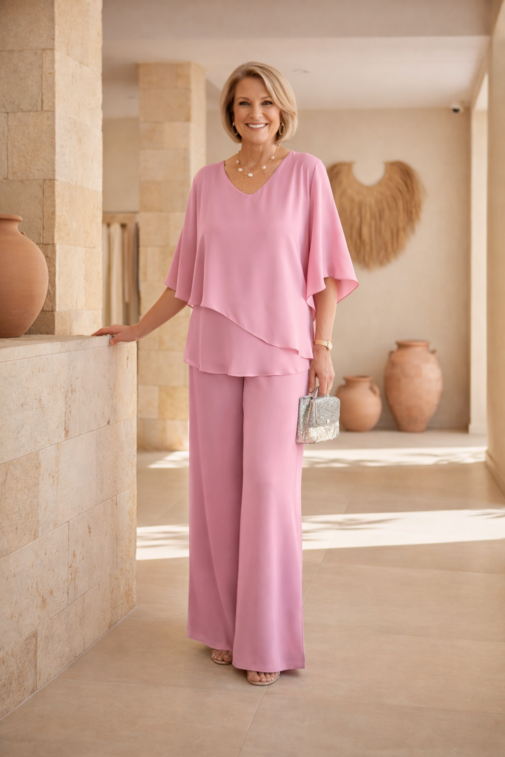 Martha - Ensemble Pantalon Large sans Effort