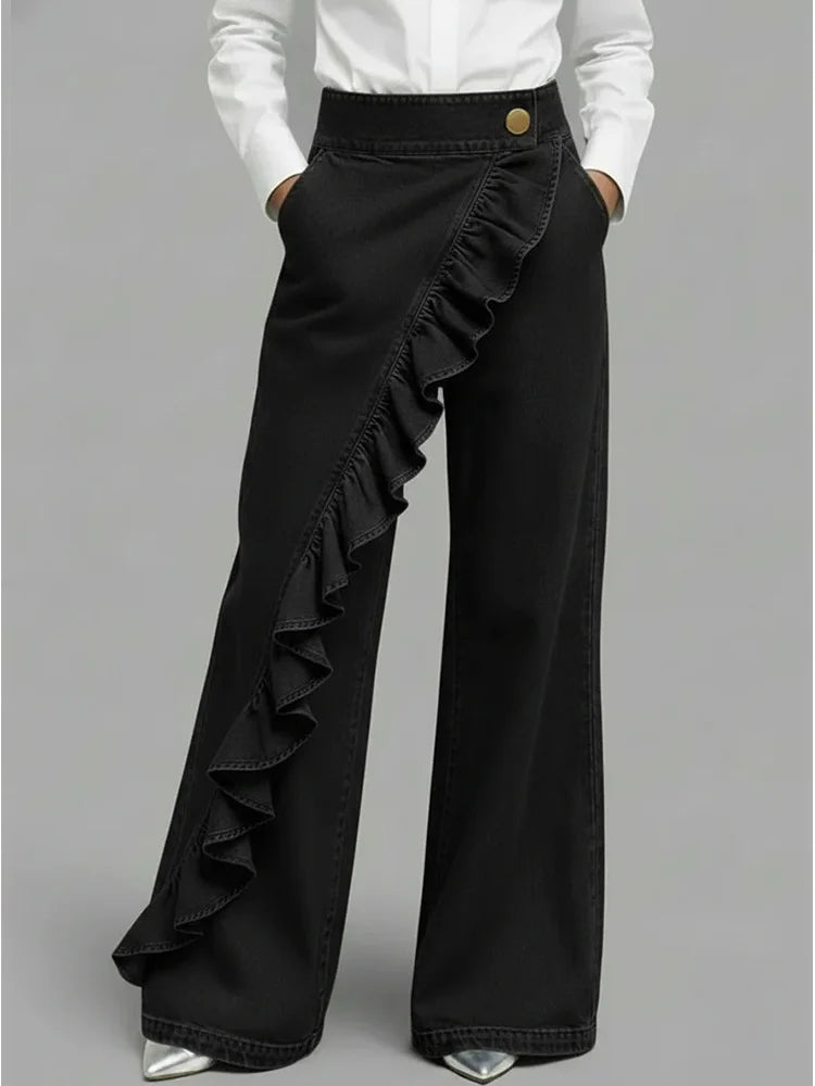 Linda | Pantalons en denim larges et confortables