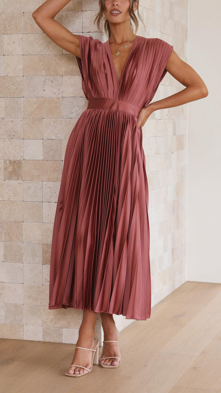 Isla | Robe plissée élégante