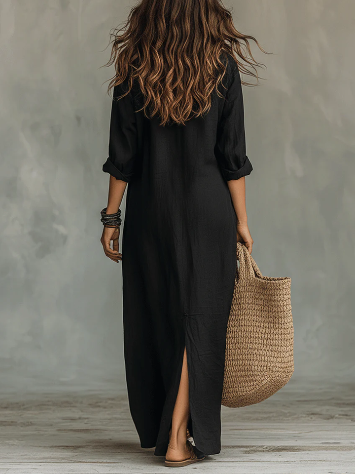 Soline | Robe longue avec boutons
