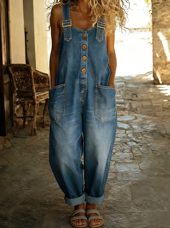 Juul | Combinaison en Denim avec Bretelles Réglables
