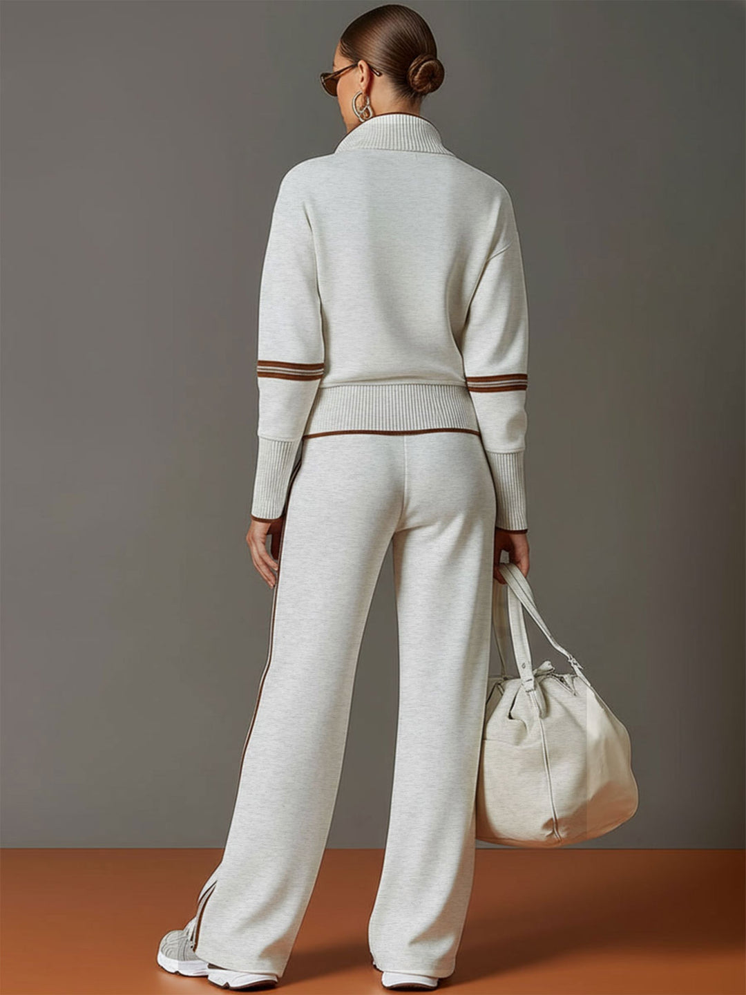 Marietta | Ensemble avec blouse et pantalon à jambes larges