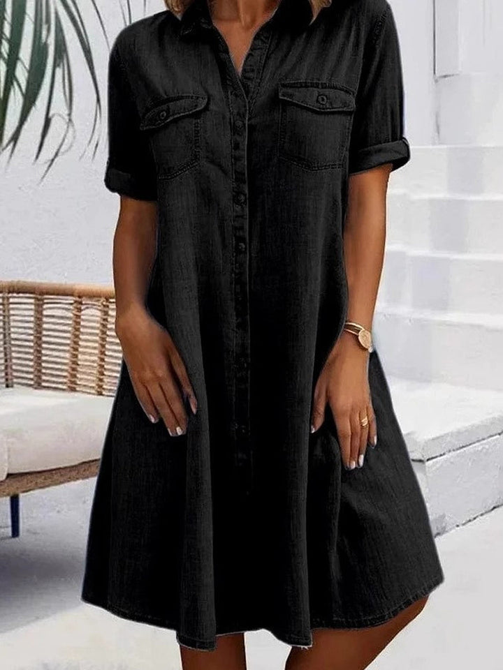 Patricia | Robe Midi en Jean Décontractée
