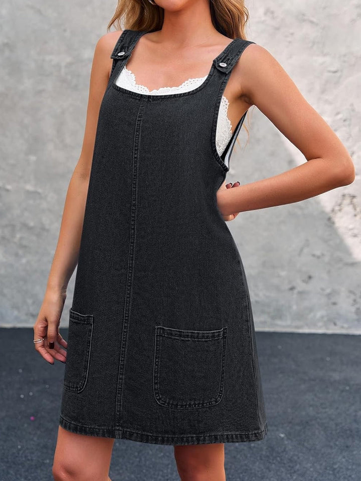 Lisa | Robe salopette en denim décontractée